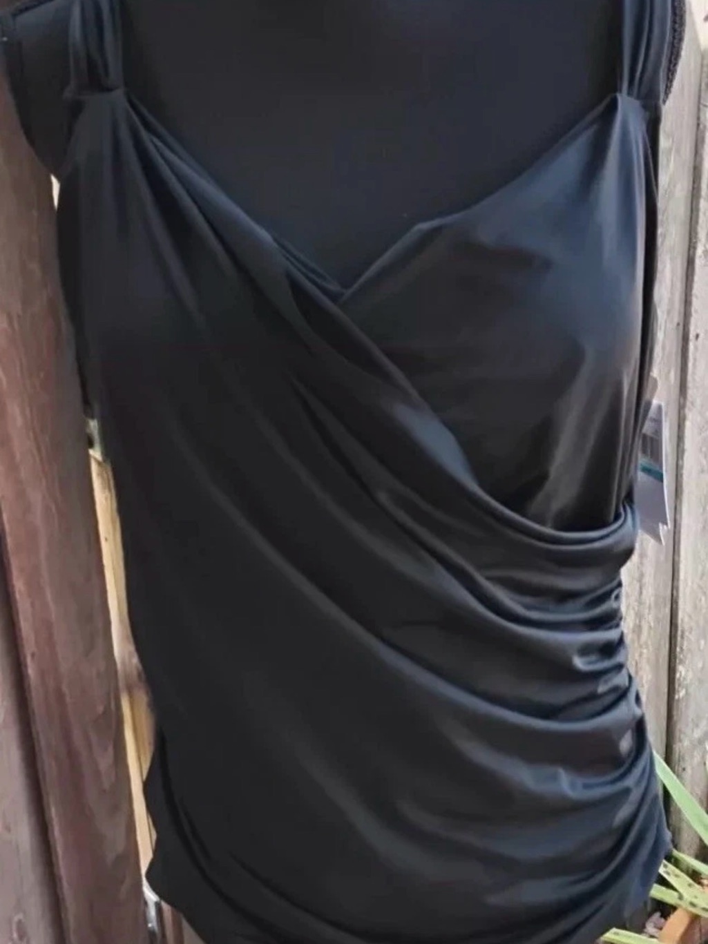 Jantzen One Piece Swimsuit 20w Black Retched Sides Full Coverage Adj. Strap Nwt